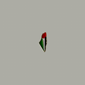 Palestine flag metal sticker